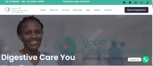 Professional website layout created by Web Register Solutions